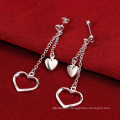 Fashion Jewelry Heart Tassels Earrings Wholsale Tasels for Silver Earrings